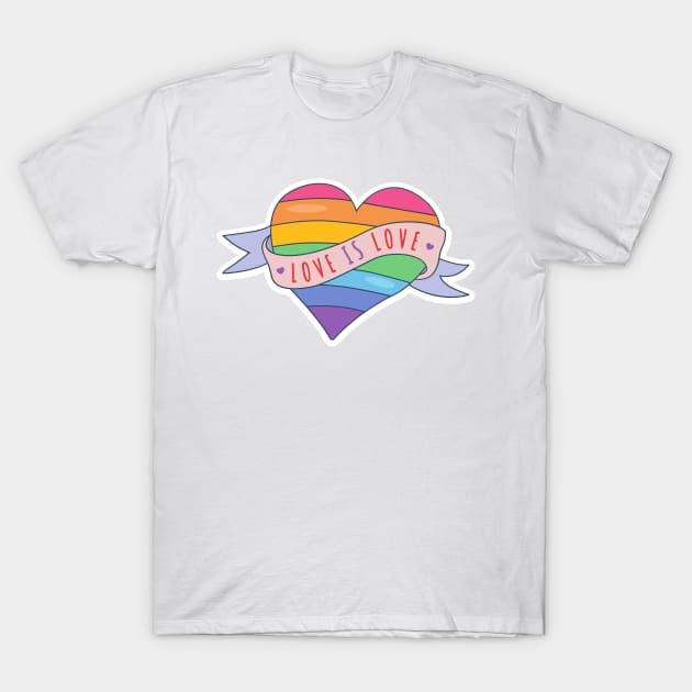 Multicolor Colorful Creative Love Parade Pride T-Shirt by Istanbul